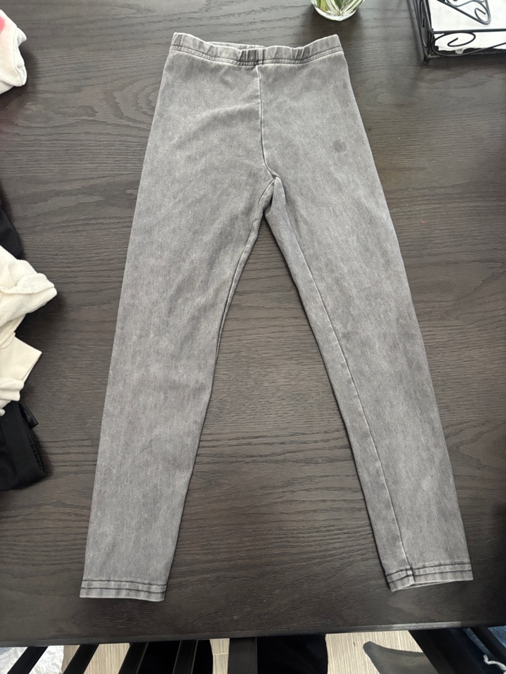 Girls Gray Stretch Skinny Jeans